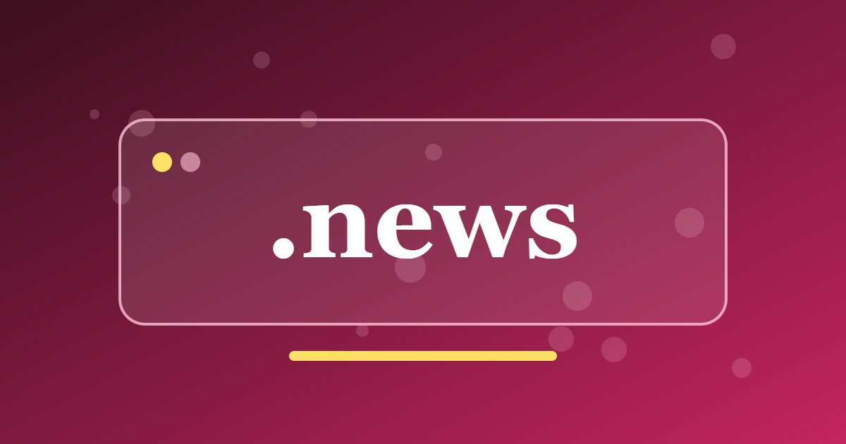 .news Domain: A Generic Address for News Sites, Blogs and Media Projects