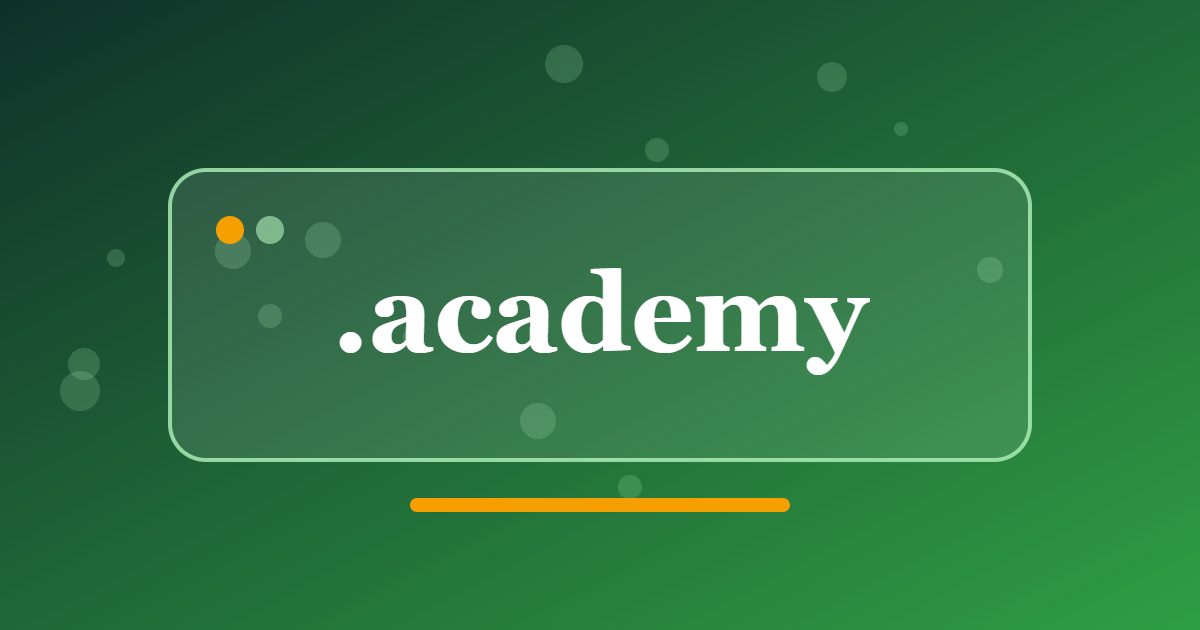 .academy Domain: A Clear Address for Schools, Courses and Training Programmes
