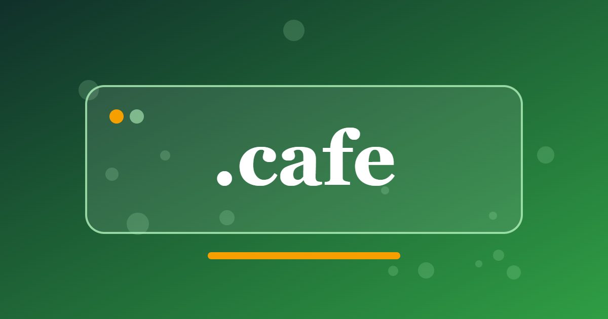 .cafe Domain: A Clear Address for Coffee Shops, Bakeries and Local Cafe Culture