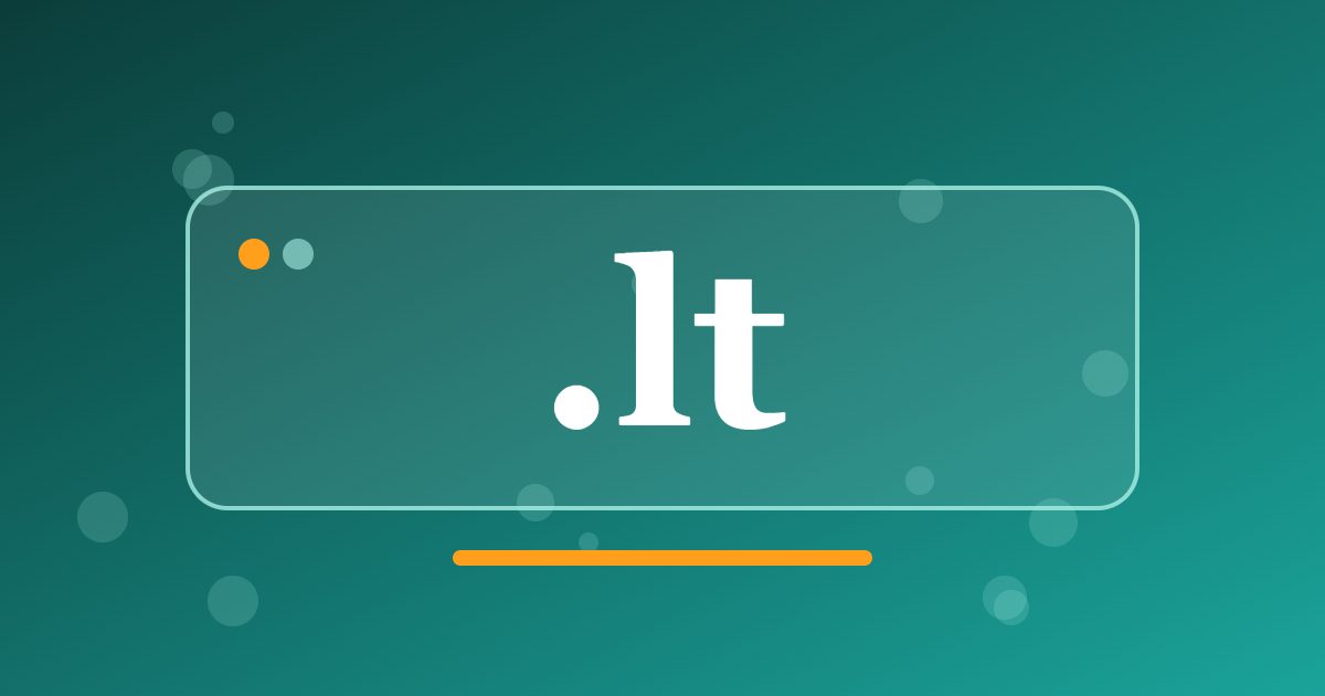 .lt Domain: Lithuania's National Address for Local Businesses and Projects