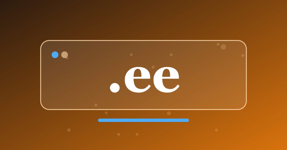 .ee Domain: A Baltic Country Address for Local and Digital Projects