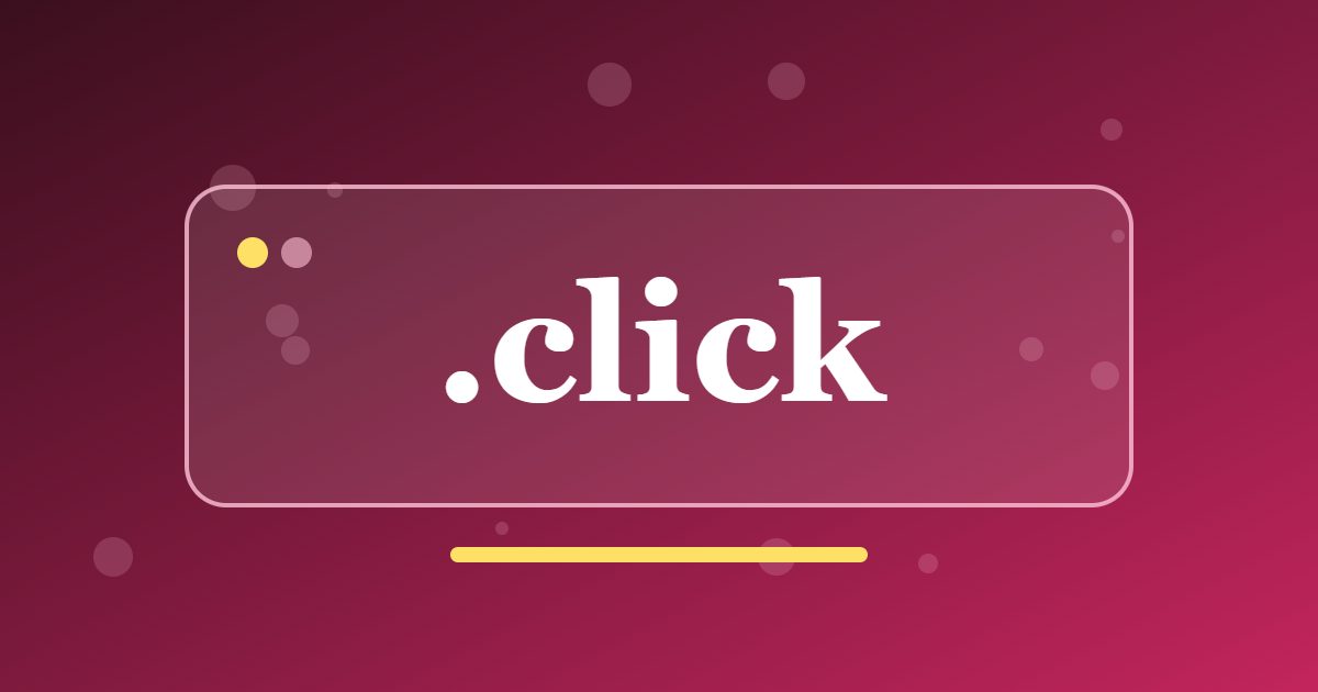 .click Domain: A Short Address for Campaigns, Landing Pages and Quick Actions