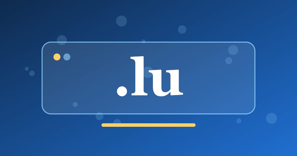 .lu Domain: Luxembourg's Short National Address for a Multilingual Market
