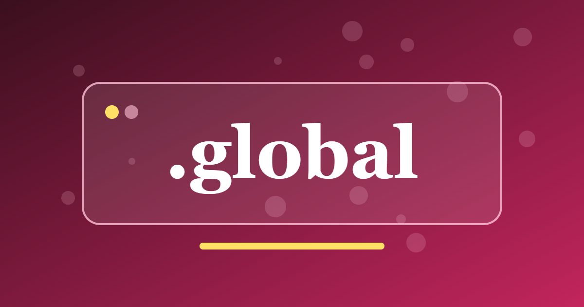 .global Domain: A Worldwide Address for International Projects and Networks