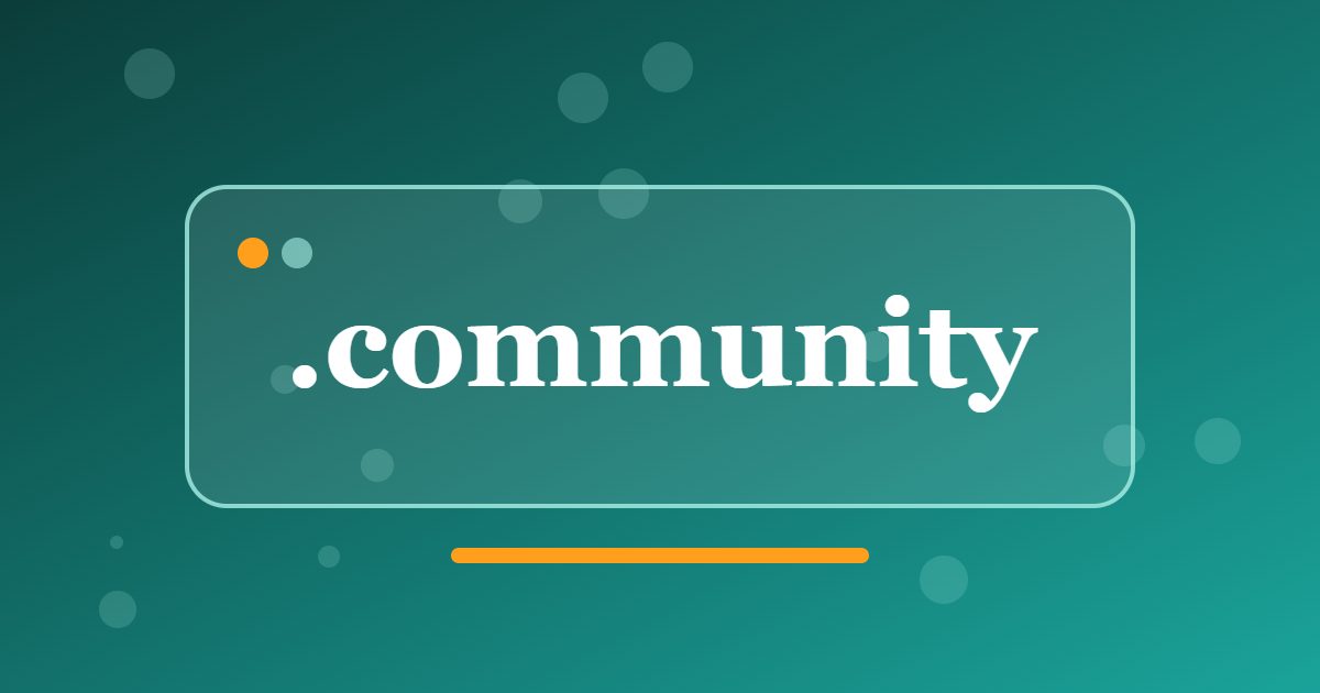 .community Domain: A Generic Address for Clubs, Groups and Neighbourhood Projects