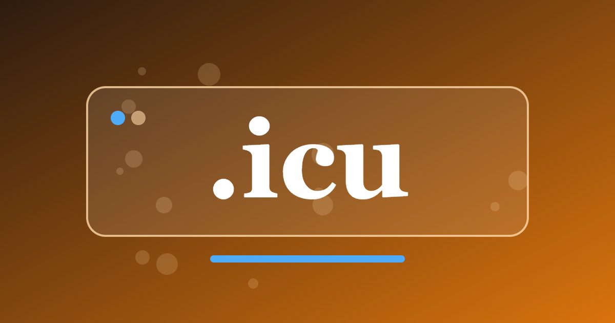 .icu Domain: A Short Generic Ending With Letters Open to Interpretation