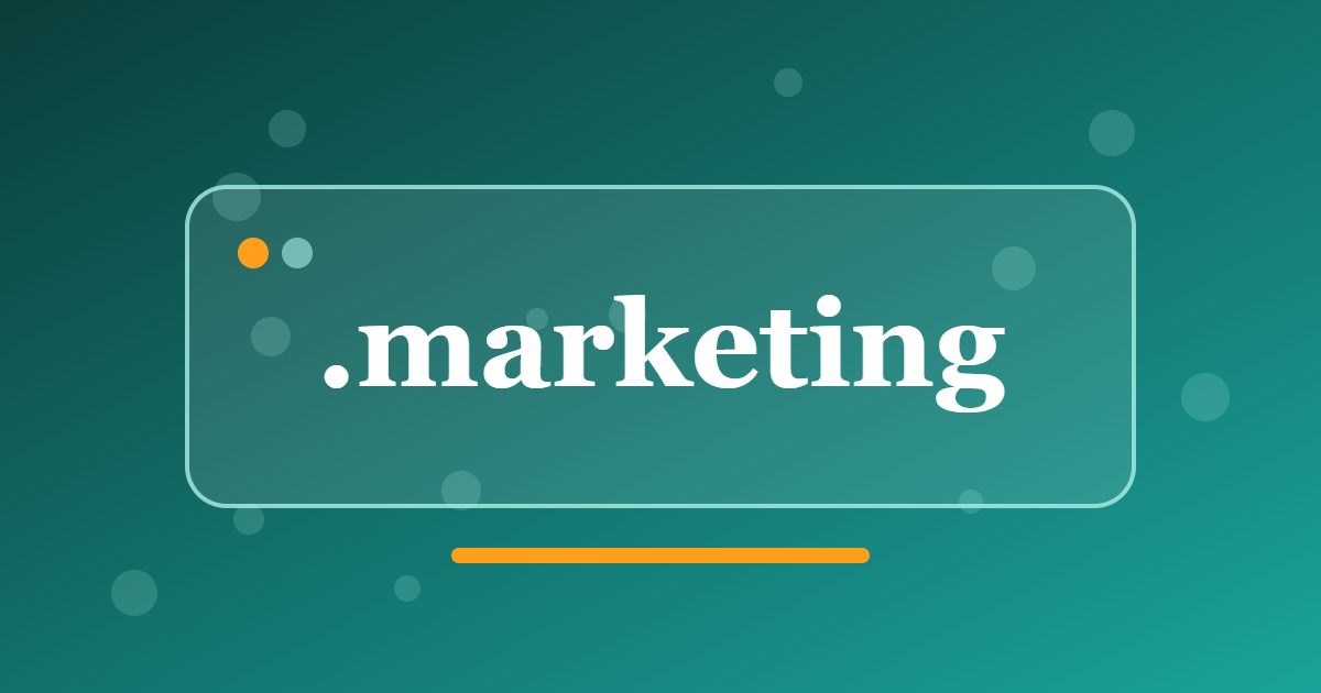 .marketing Domain: A Generic Ending for Agencies, Consultants and Marketers