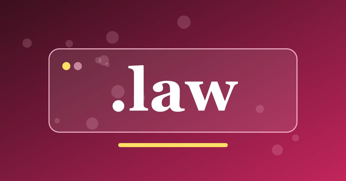 .law Domain: A Generic Address Built Around the Word Law