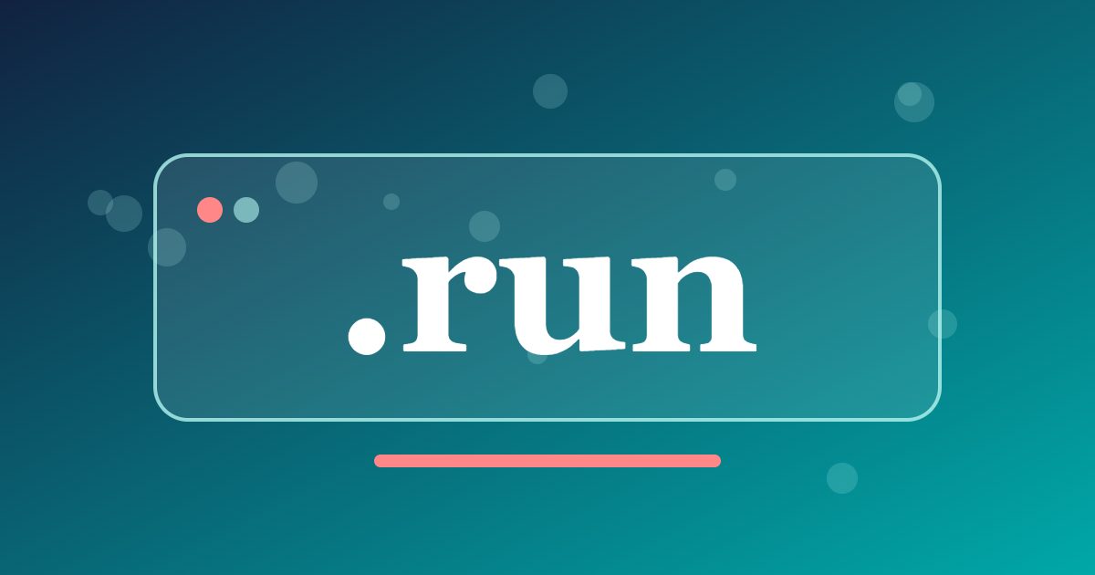 .run Domain: A Short Generic Address for Running Clubs, Events and Projects