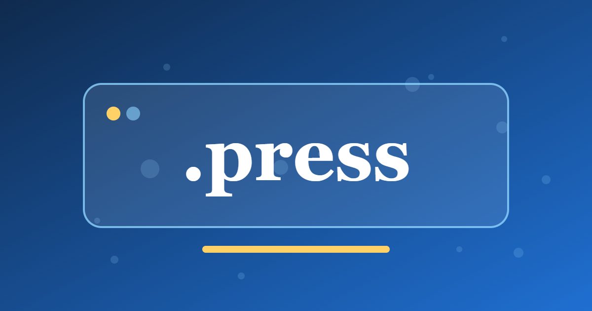 .press Domain: A Generic Address for News, Media and Publishing Projects