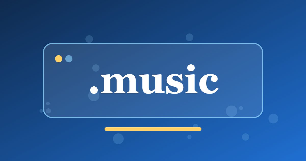 .music Domain: A Clear Address for Artists, Labels, Schools and Music Media