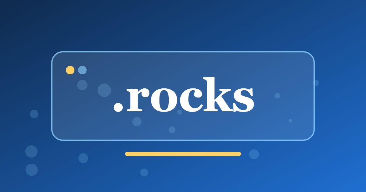 .rocks Domain: A Playful Name for Bands, Climbers, Creators and Hobby Projects