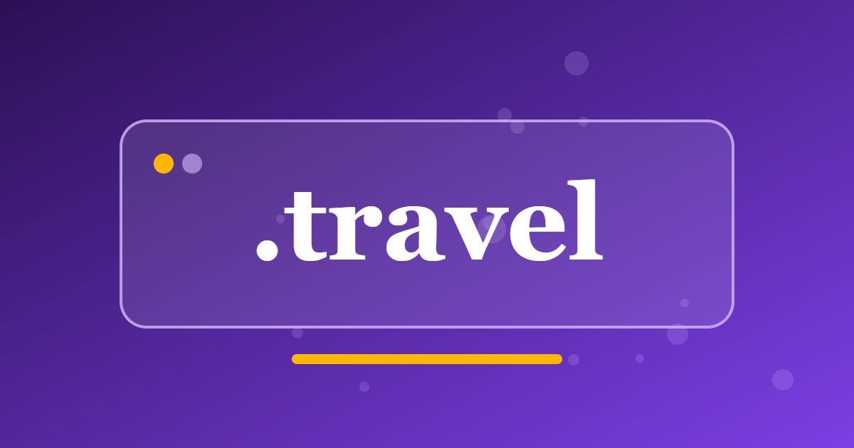 .travel Domain: A Sponsored Address for the Travel Community