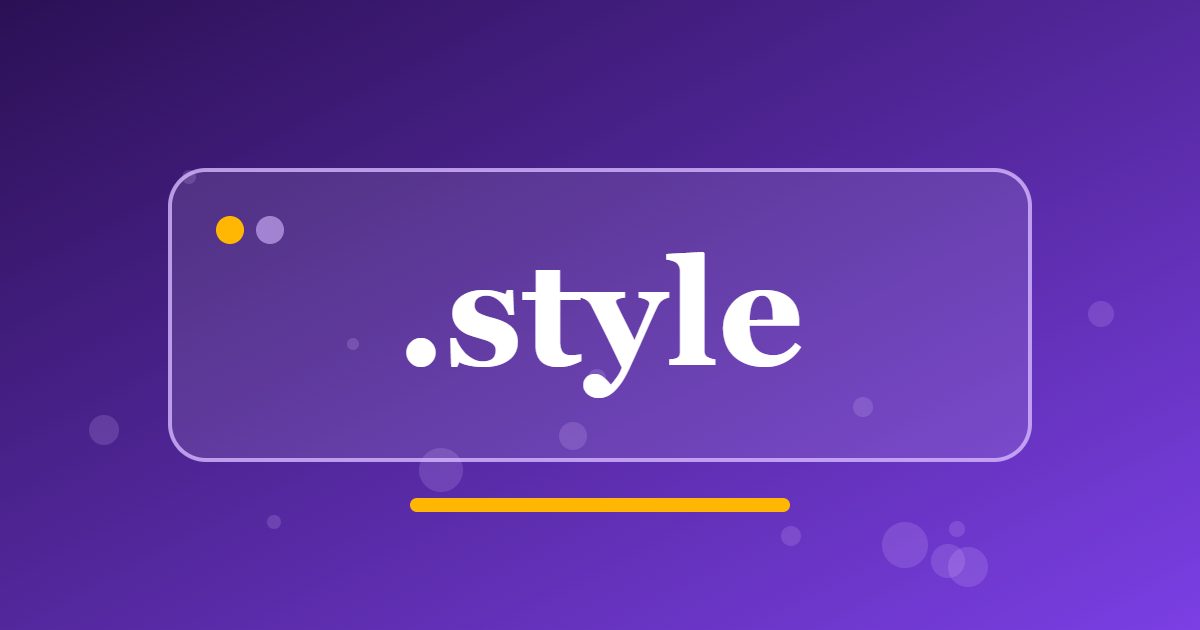 .style Domain: A Look-Led Address for Designers, Stylists and Lifestyle Writers