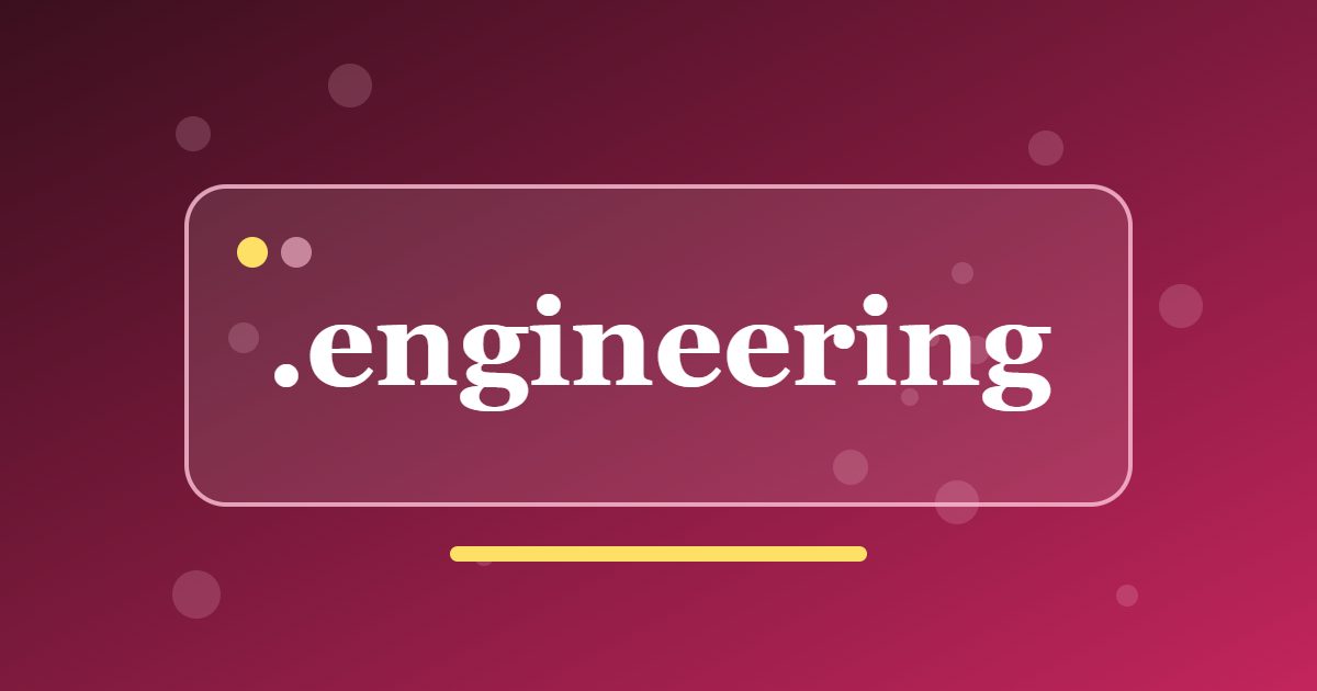 .engineering Domain: A Generic Address for Technical Firms, Courses and Engineering Projects