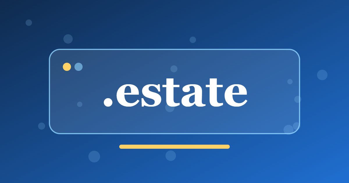 .estate Domain: A Property-Focused Generic Address for Agents, Landlords and Country Estates