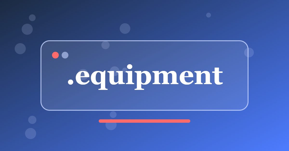 .equipment Domain: A Generic Address for Machinery, Gear and Equipment Hire