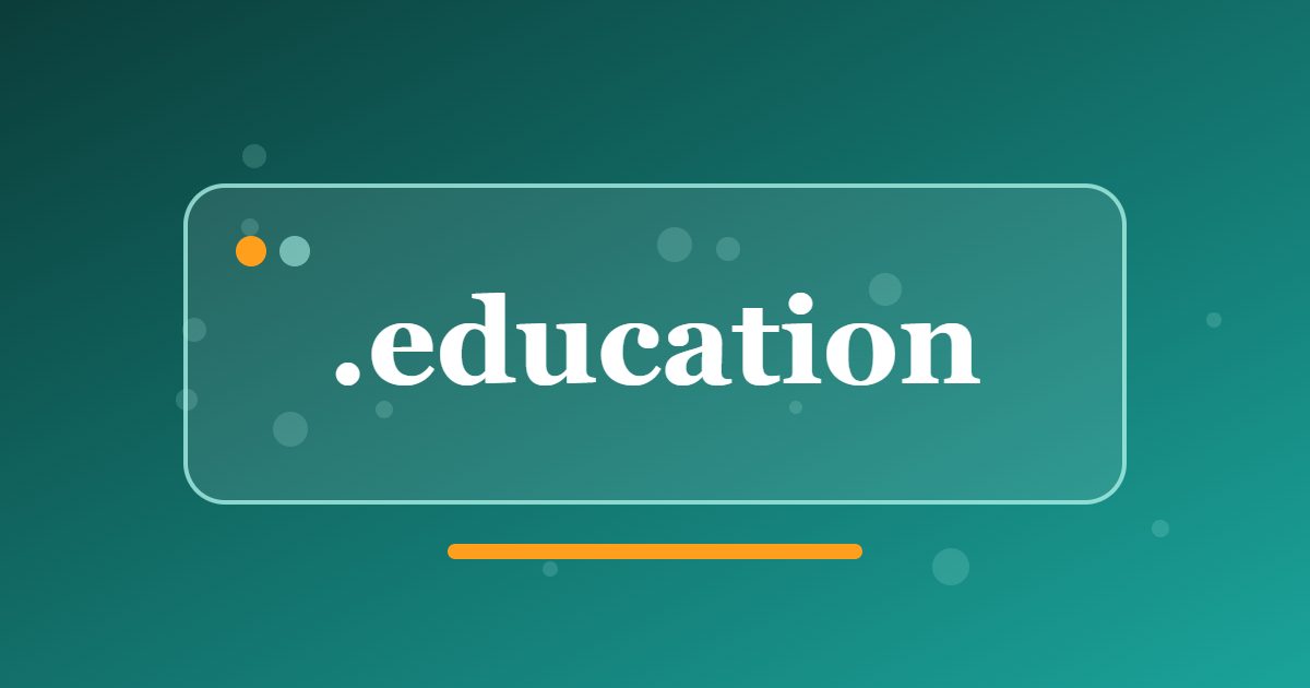 .education Domain: A Generic Address for Schools, Tutors and Online Learning