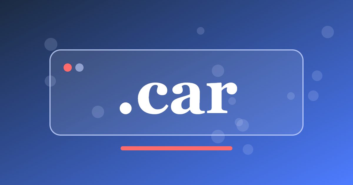 .car Domain: A Short Generic Address for Single Vehicles, Rentals and Car Services