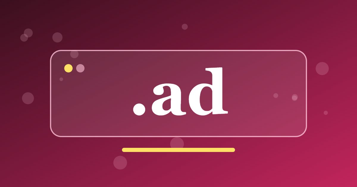 .ad Domain: A Country Address for Andorran Shops, Services and Mountain Tourism
