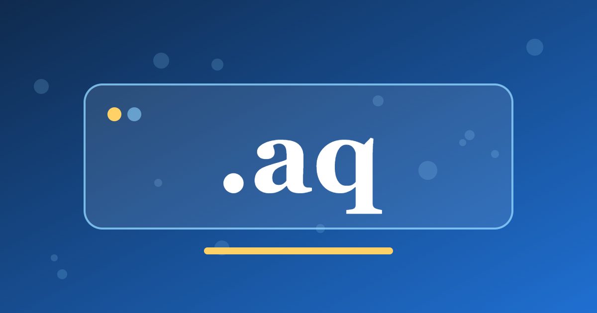 .aq Domain: A Rare Code for Antarctic Research, Polar Travel and Environmental Projects