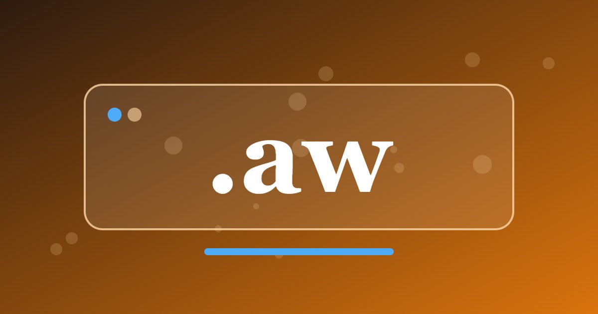 .aw Domain: A Caribbean Address for Aruban Tourism, Shops and Island Services
