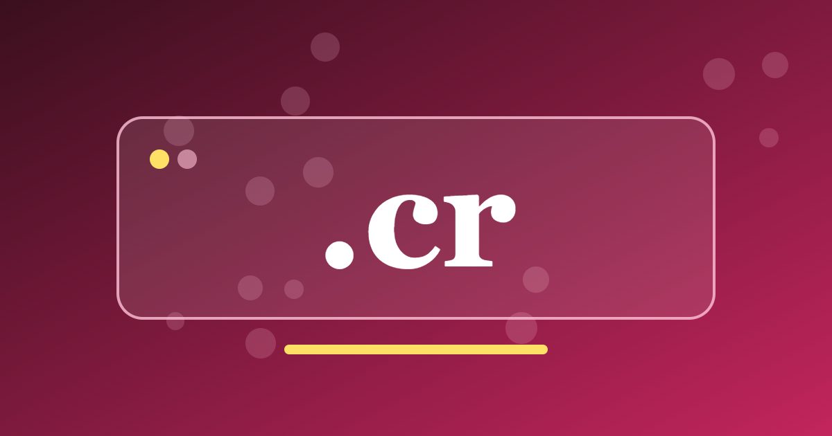 .cr Domain: The Country Address for Costa Rican Businesses and Nature Projects