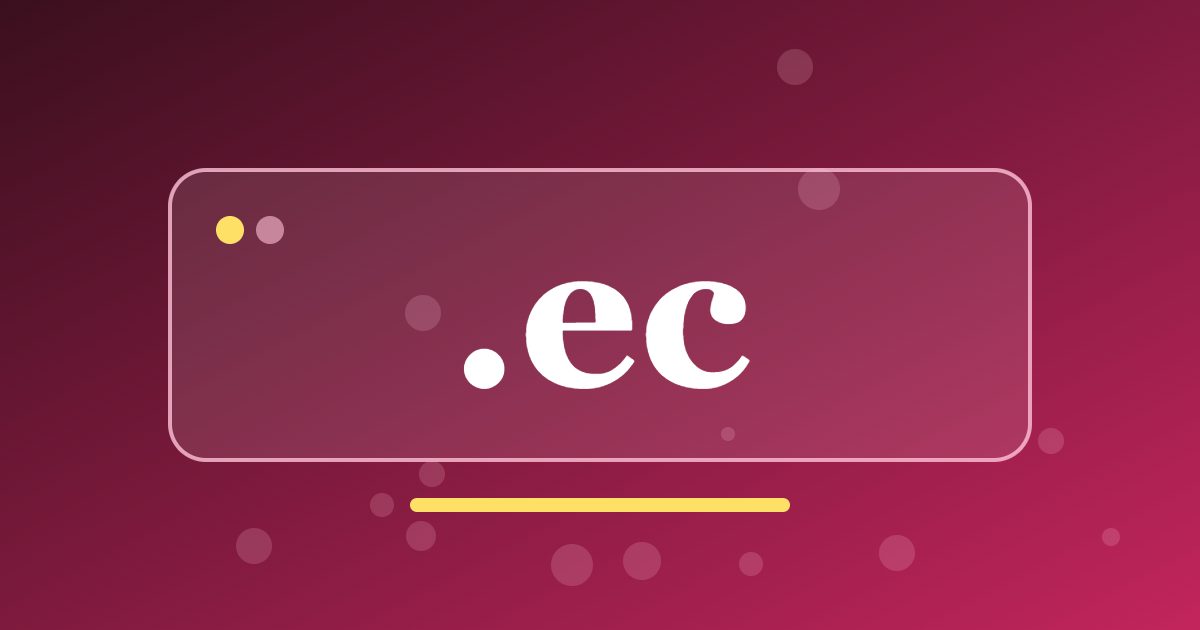 .ec Domain: A National Address for Ecuador's Shops, Tours and Local Services