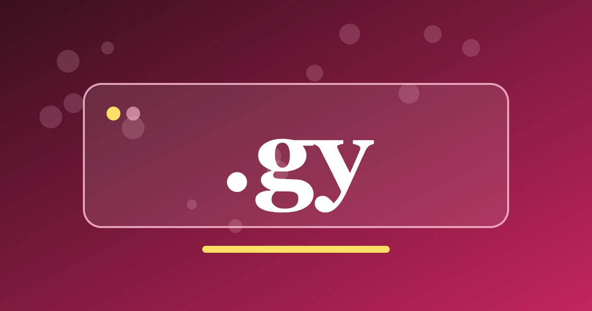 .gy Domain: A Country Address for Guyanese Businesses, Schools and Community Projects