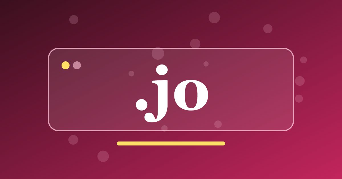 .jo Domain: A Country Address for Jordanian Hotels, Tour Operators and Local Businesses