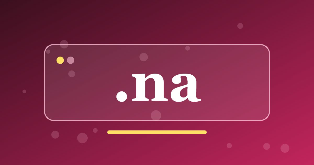 .na Domain: The Namibian Address for Tourism, Local Trade and Community Projects