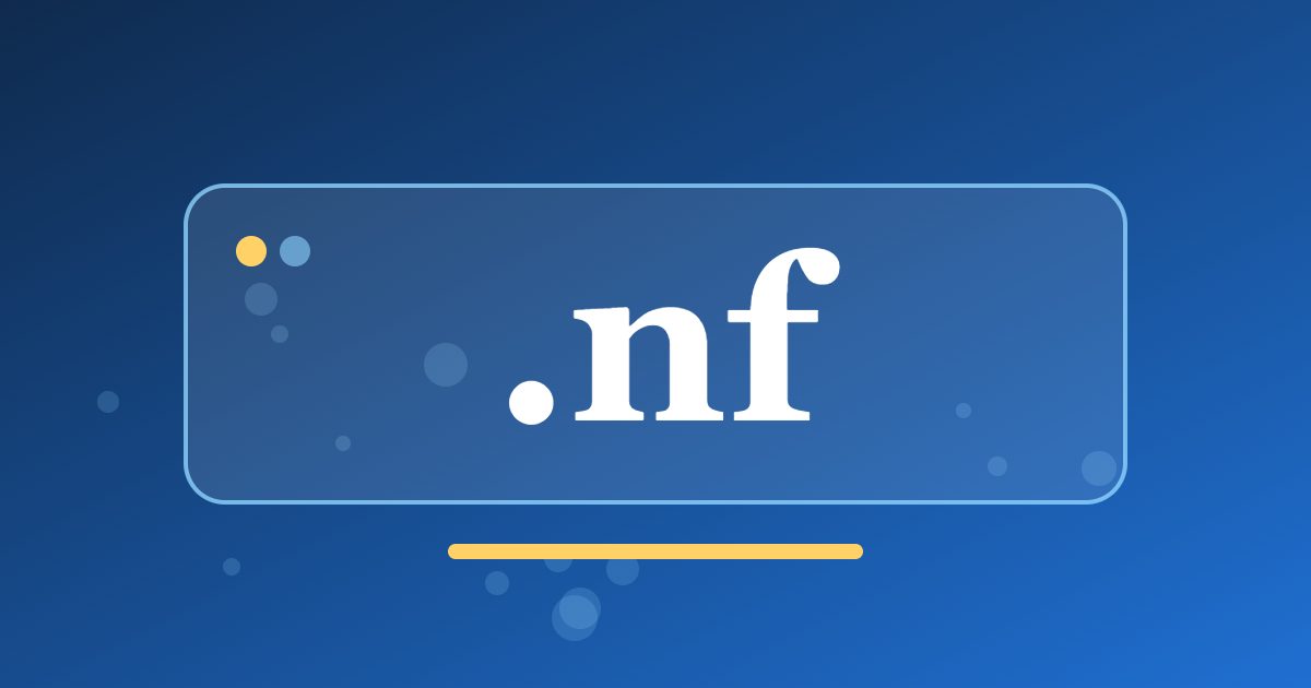 .nf Domain: A Small Island Address for Local Groups, Heritage and Island Services