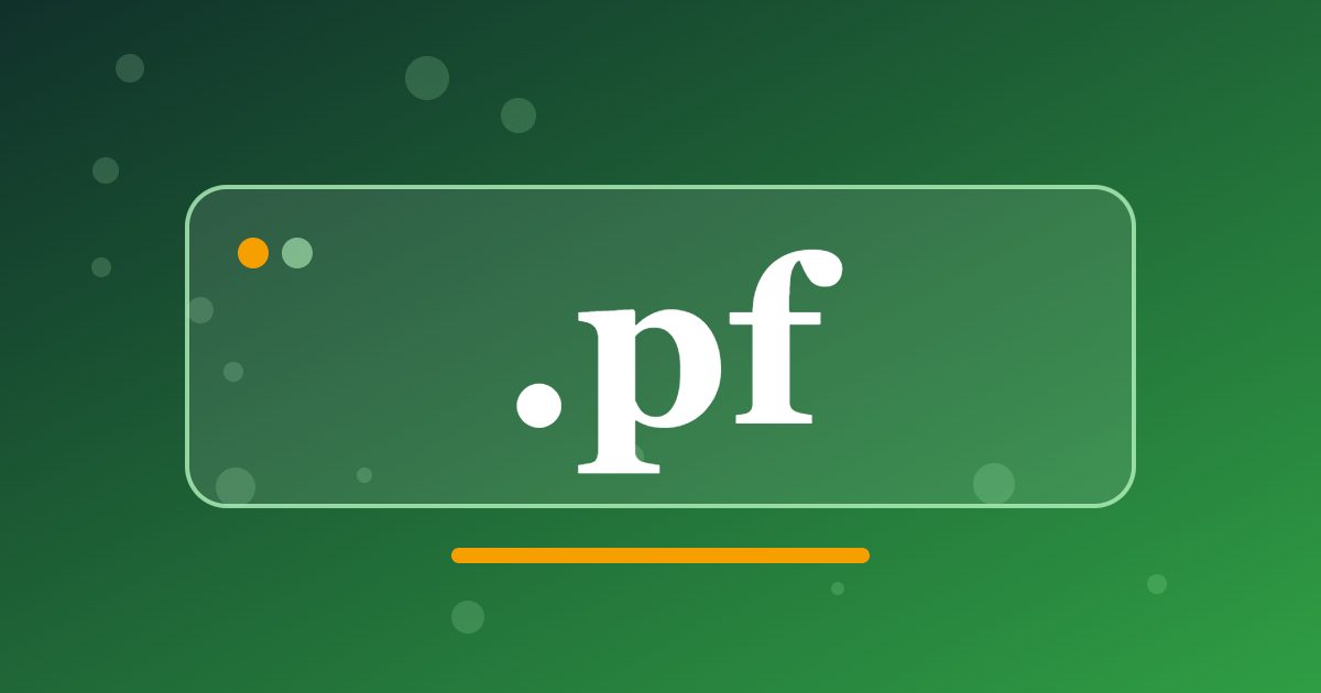 .pf Domain: A Local Address for Island Tourism, Crafts and Services