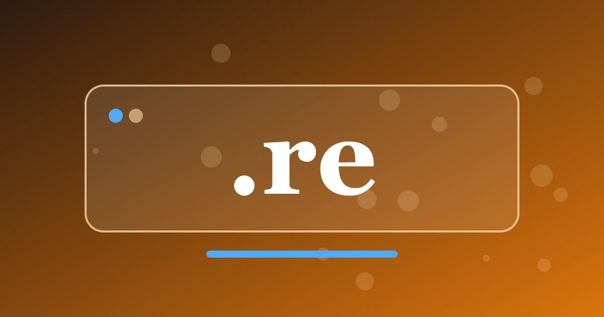.re Domain: A French Overseas Address in the Indian Ocean for Local Projects