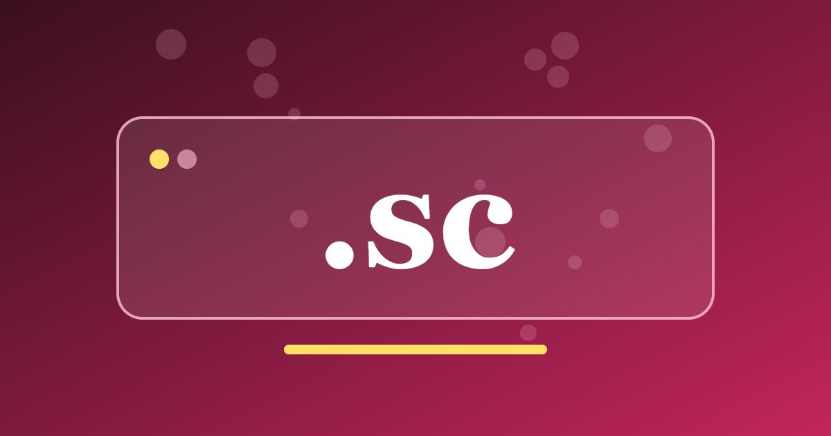 .sc Domain: An Island Address for Tourism, Diving and Local Business