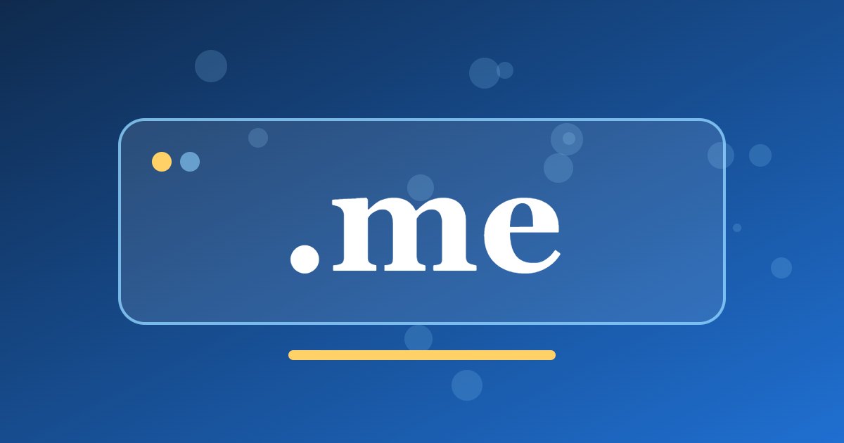 .me Domain: The Personal Address from Montenegro