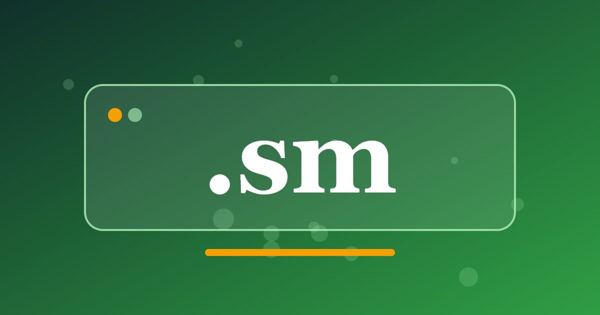 .sm Domain: A Small Republic's Address for Tourism, Crafts and Local Services