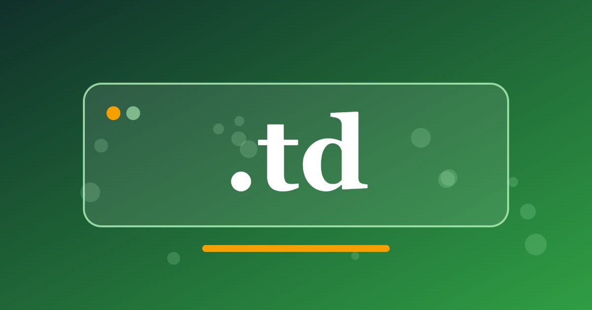 .td Domain: A Central African Address for Local Businesses and Public Projects