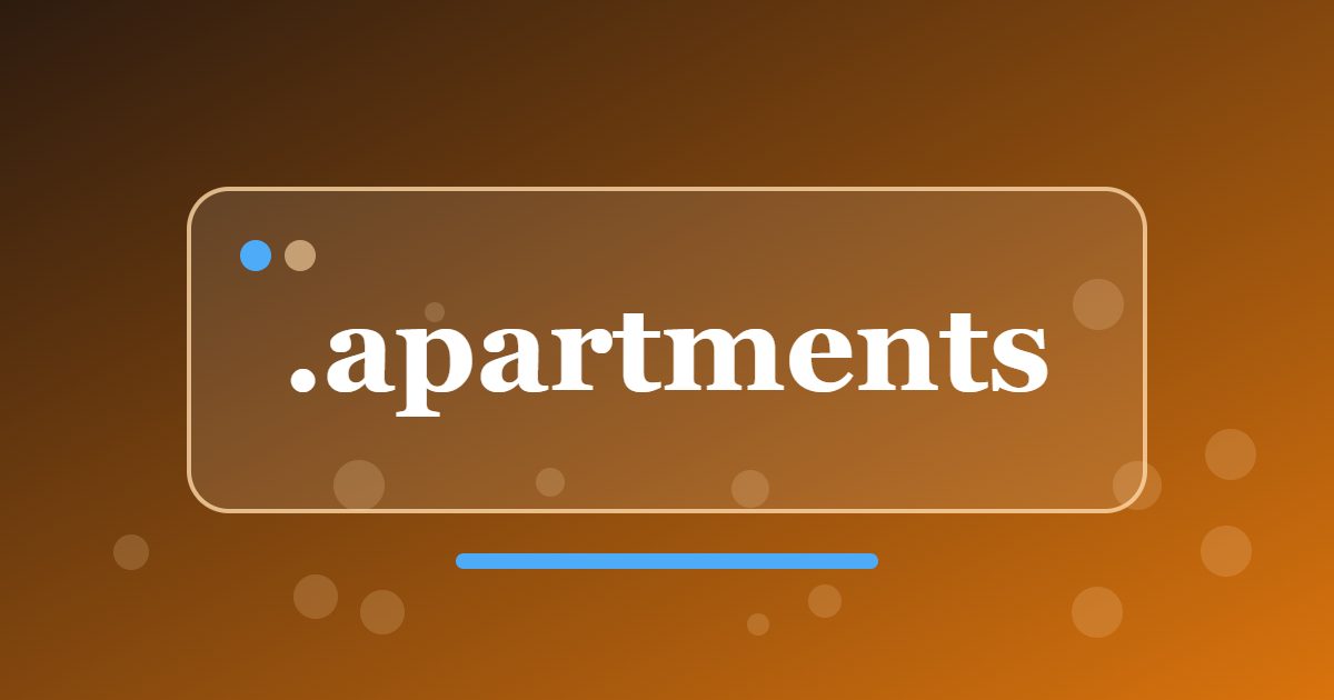 .apartments Domain: A Clear Address for Rental Listings, Property Managers and Developers