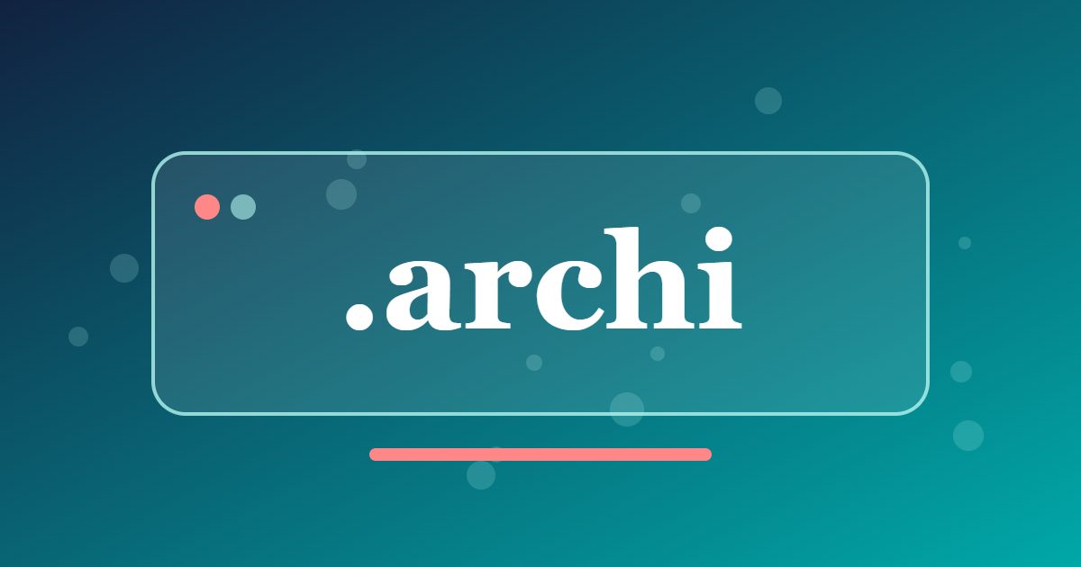 .archi Domain: A Short Address for Architects, Studios and Design Practices