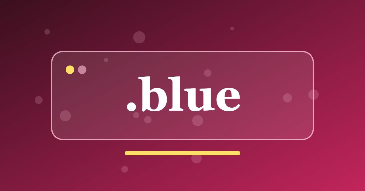 .blue Domain: A Calm, Clear Address for Brands in Technology, Health and Travel