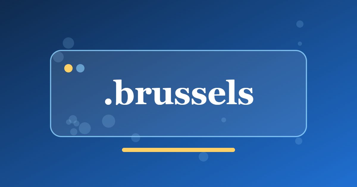 .brussels Domain: A City Address for Local Companies, Culture and Visitors
