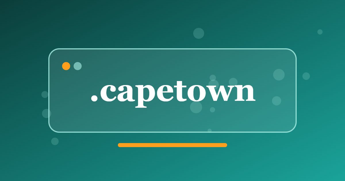 .capetown Domain: A City Address for Cape Town Businesses, Tourism and Local Projects