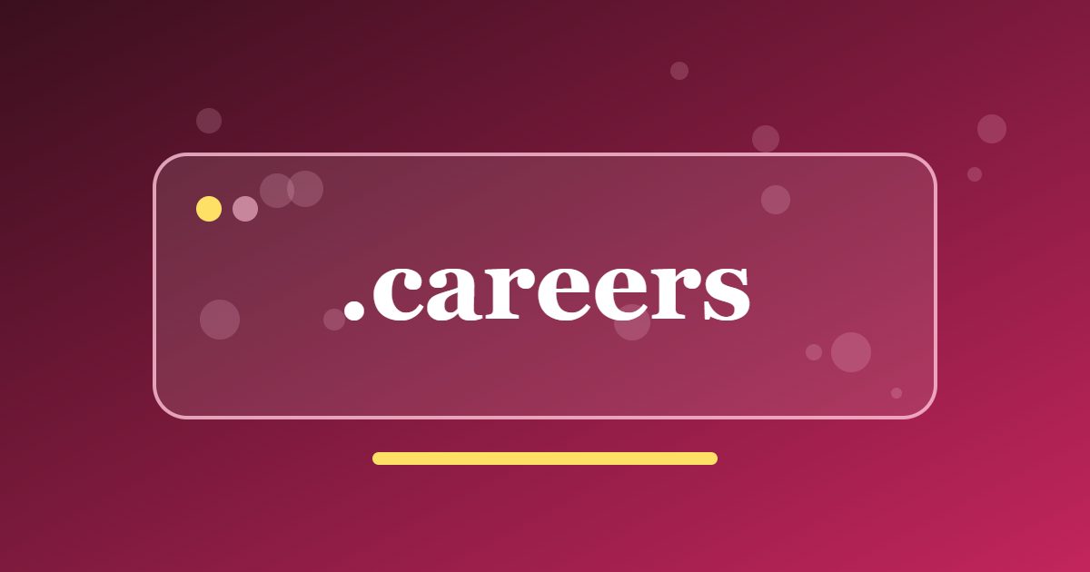 .careers Domain: An Address for Employer Vacancy Pages and Graduate Programmes