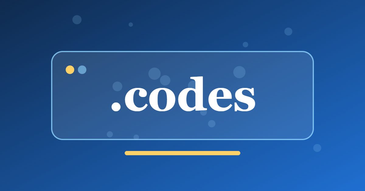 .codes Domain: A Versatile Address for Software Code, Puzzles and Ciphers