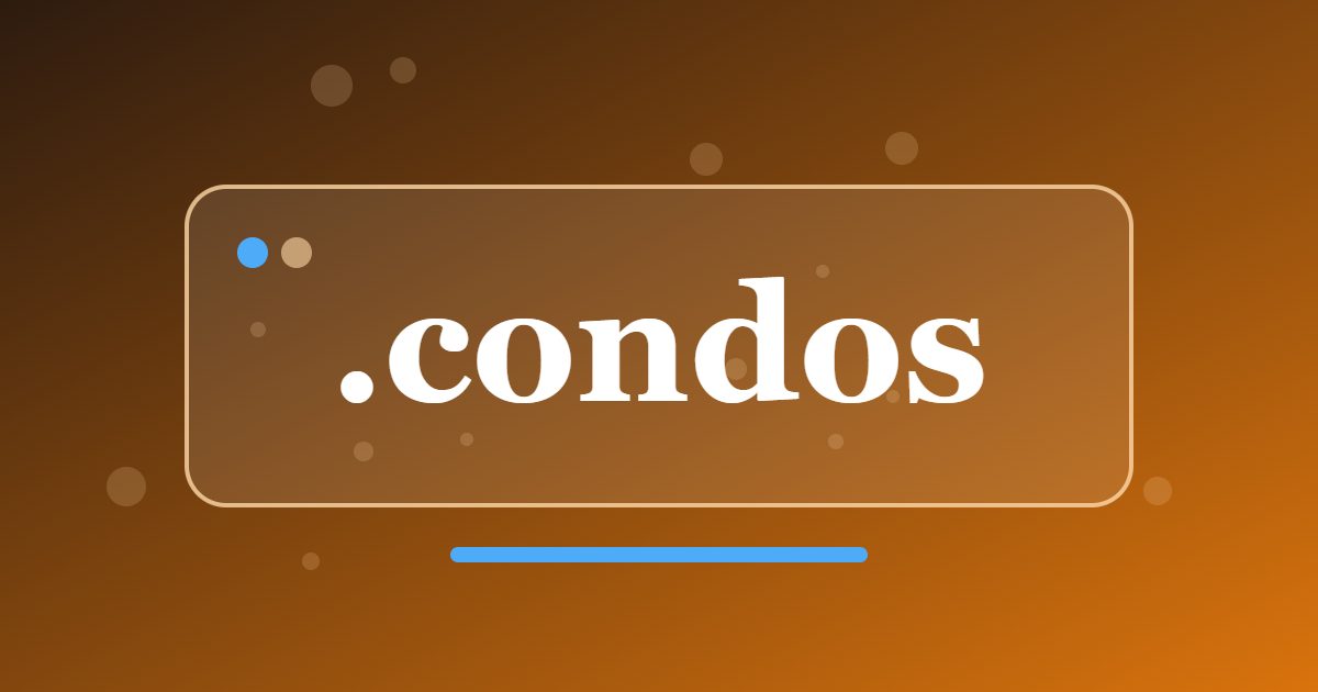 .condos Domain: A Clear Address for Condominium Owners, Buildings and Managers