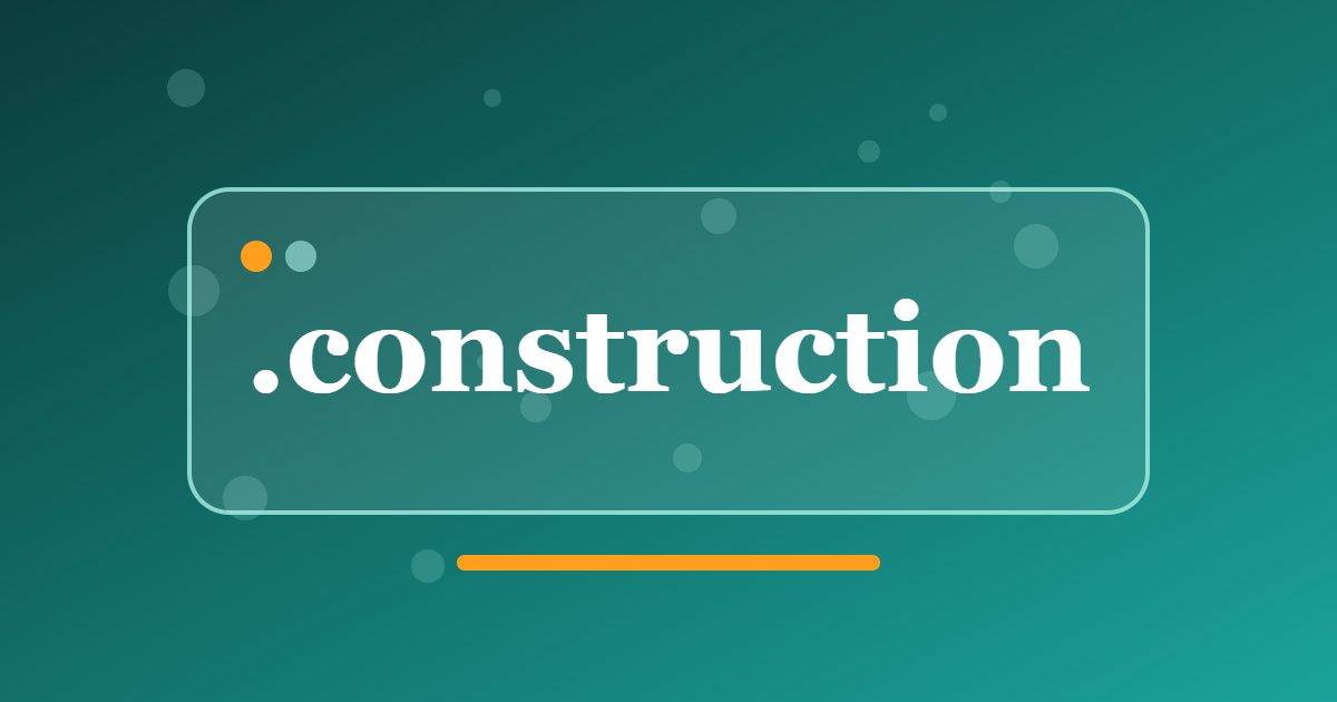 .construction Domain: A Trade Address for Builders, Developers and Material Suppliers