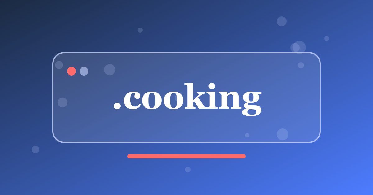 .cooking Domain: A Clear Address for Recipes, Cookery Schools and Food Writing