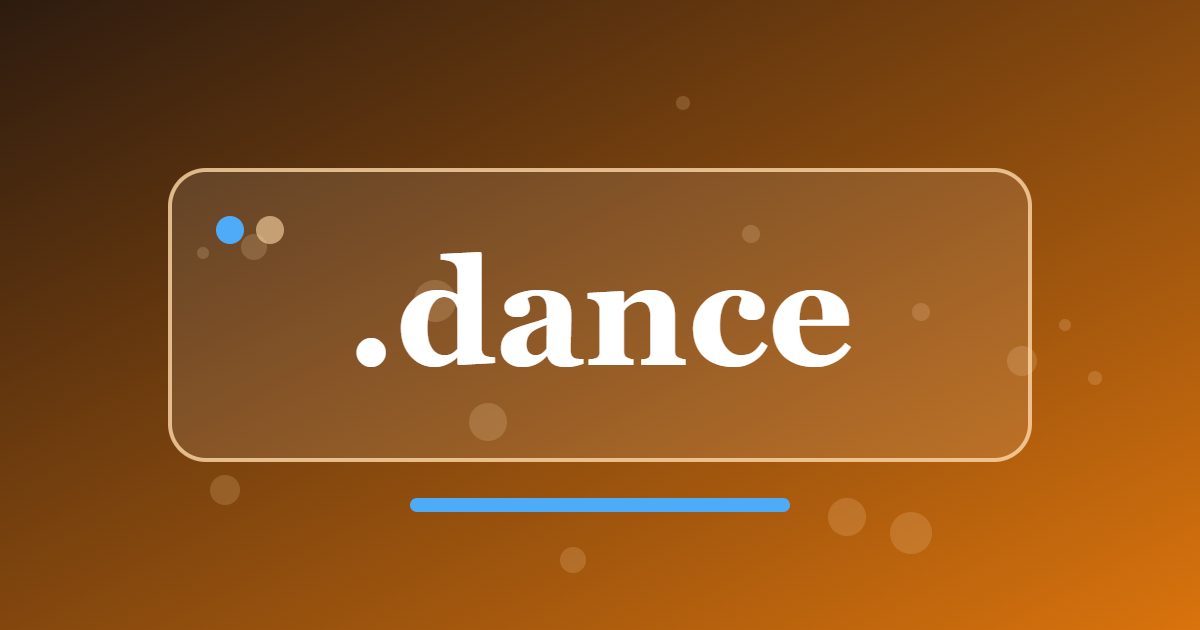 .dance Domain: A Movement-Focused Address for Dance Schools, Studios and Shows