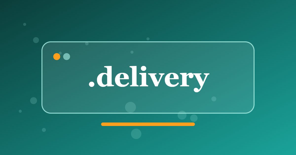 .delivery Domain: A Clear Address for Couriers, Parcels and Logistics Services